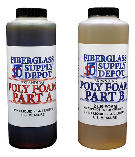 Buy 2 Lb Density Expanding Pour Foam 2 Part Polyurethane Closed Cell Liquid Foam For Boat And