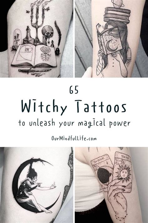 70 Witchy Tattoos To Activate Your Magical Power Wiccan Tattoos