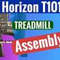 Horizon T101 Treadmill Assembly Manual