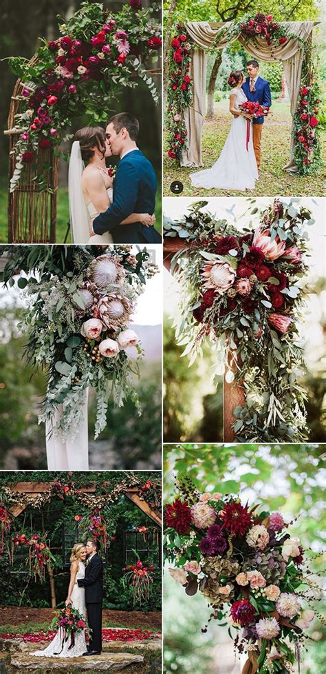 25 Gorgeous Fall Wedding Arches and Altars Ideas for Your Big Day