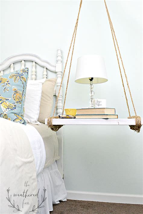 Shop wayfair for the best hanging bedroom lights. Hanging Nightstand DIY - The Weathered Fox