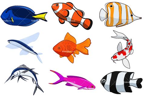 Fish Cartoon Vector Clipart Friendlystock