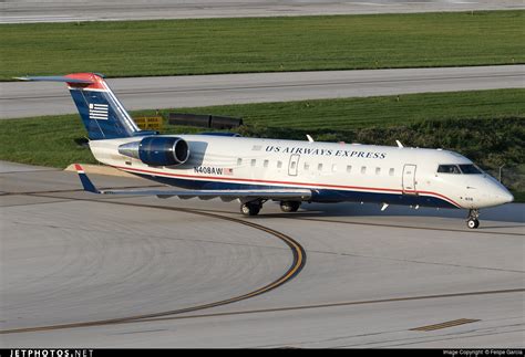 N408aw Bombardier Crj 200lr Us Airways Express Air Wisconsin