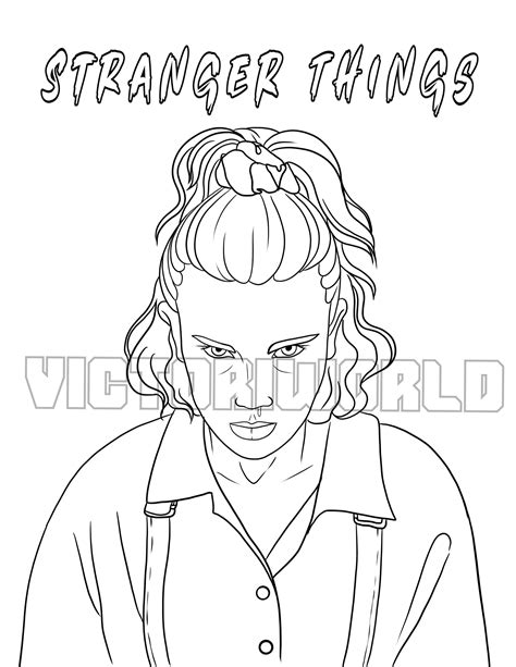 Eleven Dibujos De Stranger Things Para Colorear Faciles Colorear