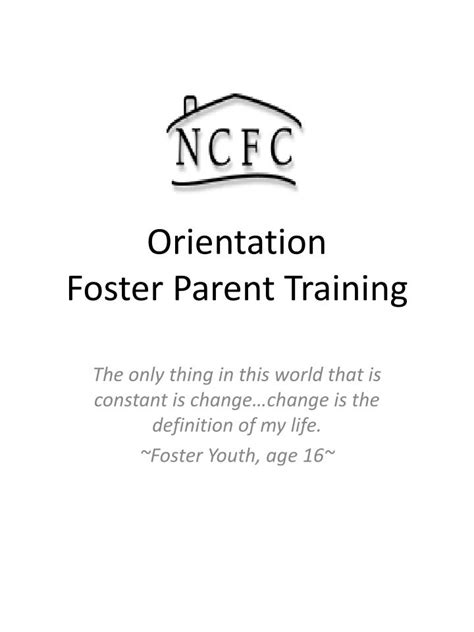 Ppt Orientation Foster Parent Training Powerpoint Presentation Free