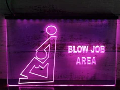 Blow Area Adult Cartoon Led Neon Light Sign Beer Sex Bar Club Pub Wall