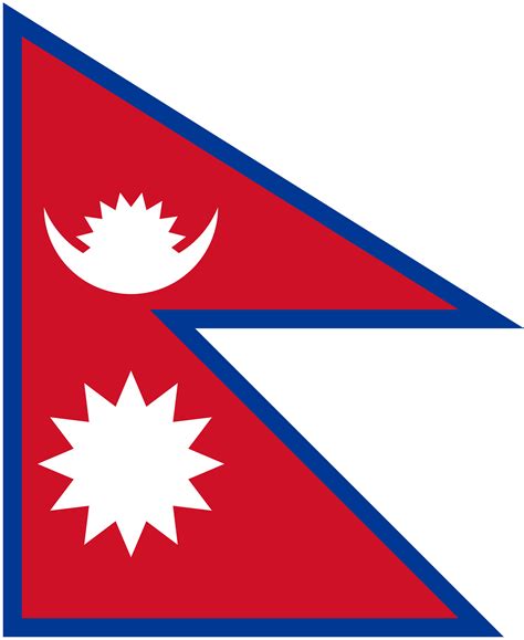 Flag Of Nepal The Unique One In The Whole World Monte Everest