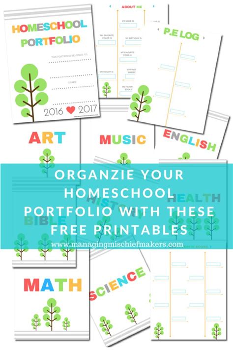 How To Set Up Your Homeschool Portfolio With A Free Printable