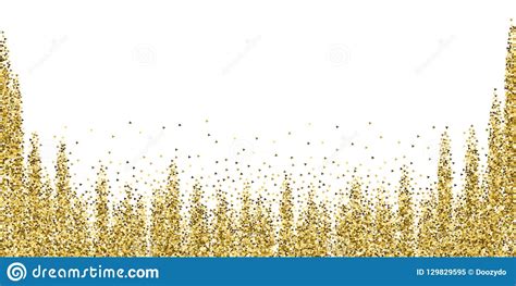 Gold Triangles Glitter Luxury Sparkling Confetti Stock Vector