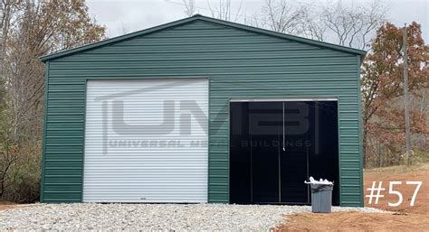 30x51x12 Vertical Roof Garage Universal Metal Buildings