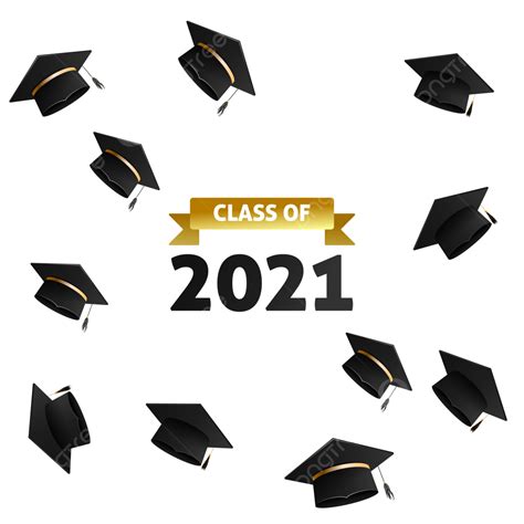 Graduated Cap Vector Hd Images Class Of 2021 Graduation Caps Vector