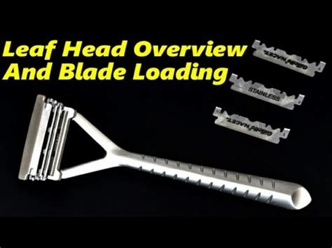 Shave for cents, not dollars! Leaf Shave Razor. Head Overview and Blade Loading. - YouTube