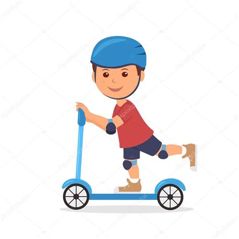 People interested in army helmet drawing also searched for. Cheerful boy riding a scooter. The isolated character of ...