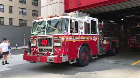 Fdny Engine 40 Responding From Quarters On Amsterdam Avenue On West