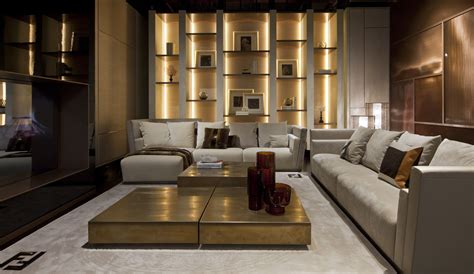 Fendi Style Living Room Furnitures Luxury Living Home To Fendi Casa