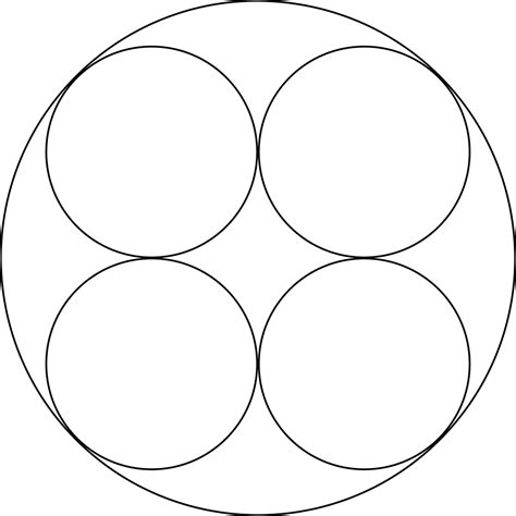 4 Smaller Circles In A Larger Circle Clipart Etc
