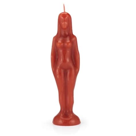 Female Figure Candle Red