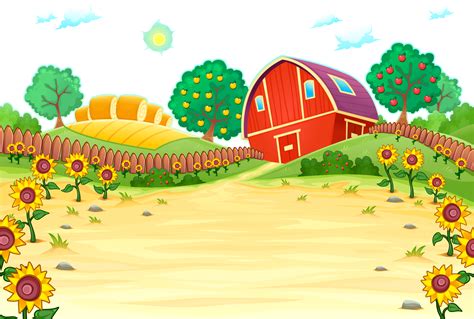 Download Farm House Illustration Royalty Free Cartoon Red Clipart Png
