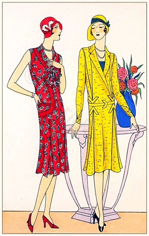 Art Deco Costumes Flapper Fashion French 1920s Clothing Créations De