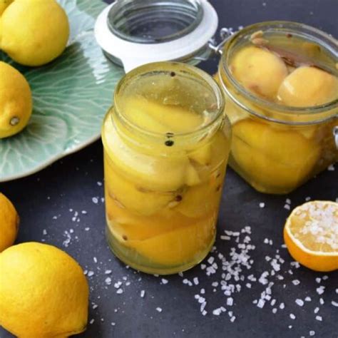 Eingelegte Zitronen marokkanisches Salzzitronen Rezept
