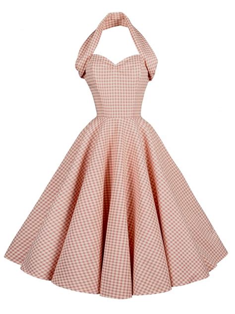 Vivien Of Holloway 1950s Halterneck Circle Dress
