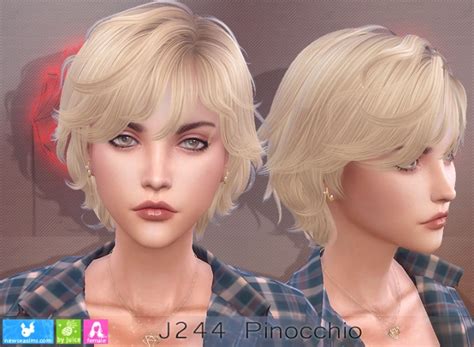 J244 Pinocchio Hair Females P At Newsea Sims 4 Sims 4 Updates