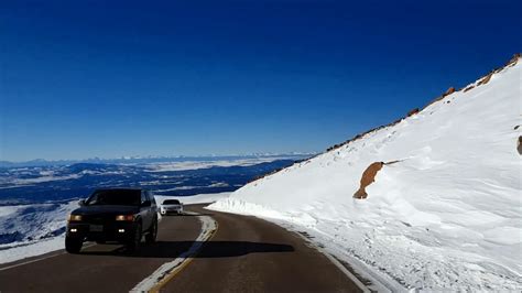 Pikes Peak Scenic Drive In Snow Youtube