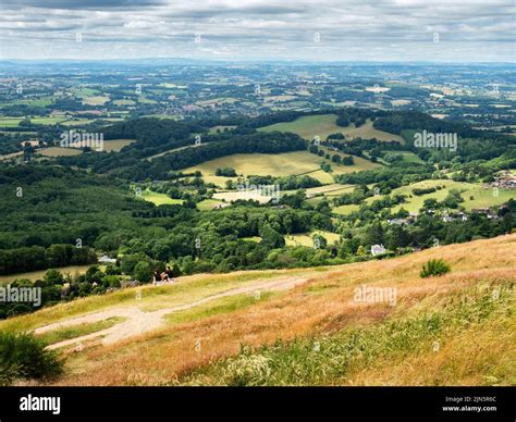 View Over Worcestershire Countryside From Worcestershire Beacon In The