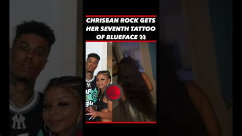 Chriseanrock Gets Another Tattoo Of Blueface 2022 Youtube