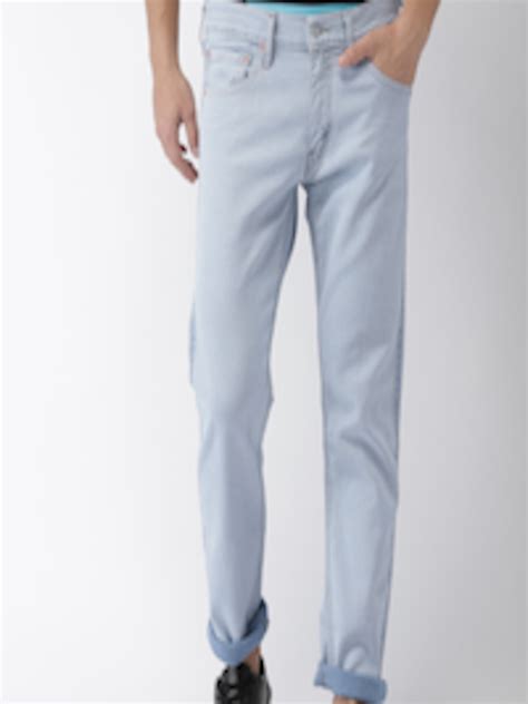 Buy Levis Men Blue Slim Fit Mid Rise Clean Look Stretchable Jeans