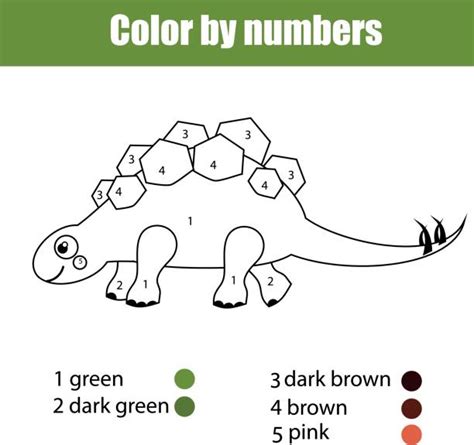 Wichtig ist aber immer, dass die angebotenen malvorlagen kindgerecht. Malvorlage Dinosaurier Stock-Vektoren und -Grafiken - iStock