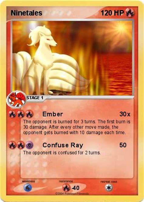 Sign in | register | connect. Pokémon Ninetales 2 2 - Ember - My Pokemon Card