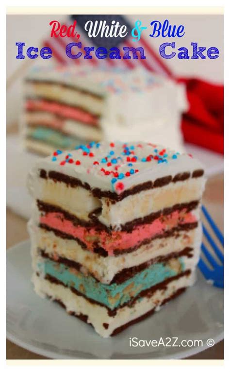 Red White And Blue Ice Cream Sandwich Cake