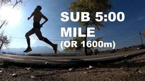 How To Run A Sub 5 Minute Mile Sage Running Training And Tips Youtube