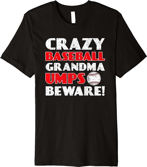 Baseball Funny Grandma Premium T Shirt Clothing Shoes And Jewelry