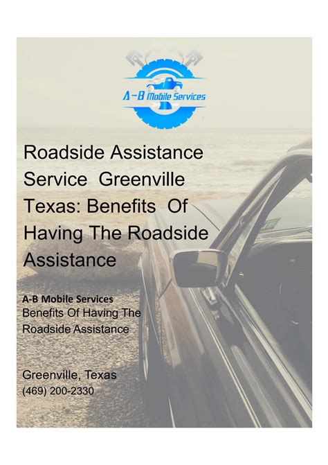 Roadside Assistance For Commercial Vehicles Greenville Texas - Ab
