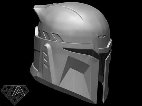 New Mandalorian Custom Helmet 3d Print Model Etsy