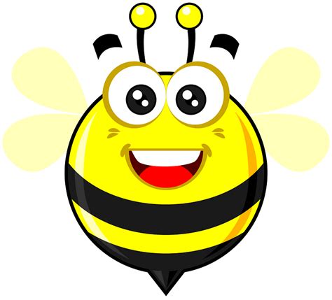 Happy Bee Clipart Free Download Transparent Png Creazilla