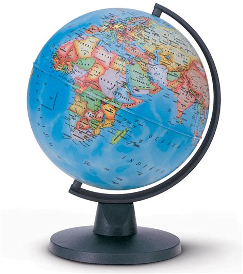 Mini Political Globe Tecnodidattica 16cm Globe Show Detailed Map