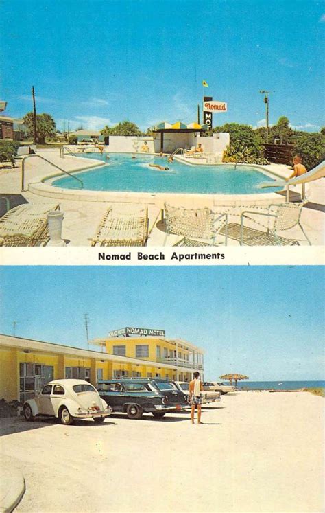 Anna Maria Island Florida Nomad Hotel Multiview Vintage Postcard Kk1753