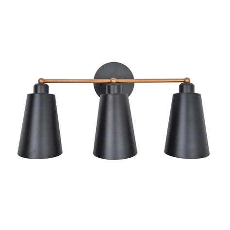Your selected quantity has been adjusted. Kenroy Home Alvar 3-Light Matte Black Vanity Light with ...