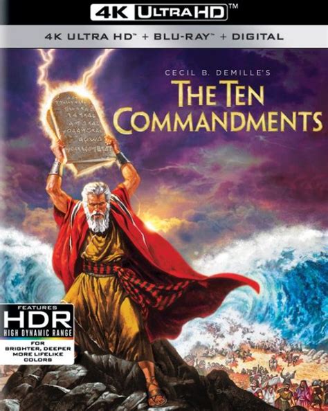 4k Uhd The Ten Commandments 4k Blu Ray Digital [usa] Hi Def Ninja Pop Culture
