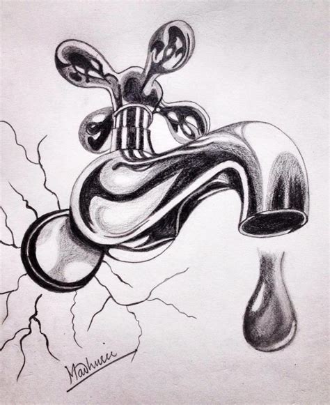 Water Pencil Drawing At Explore Collection Of