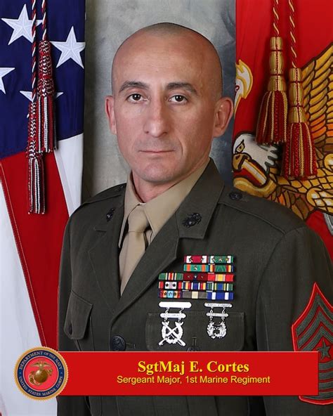 Sgtmaj Erick Cortes 1st Marine Division Leaders