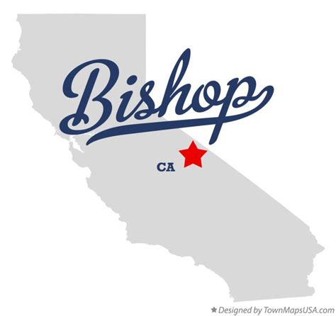 Map Of Bishop Ca California