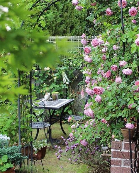 Lovely Gardens Morning Coffee In A Cozy Garden Nook