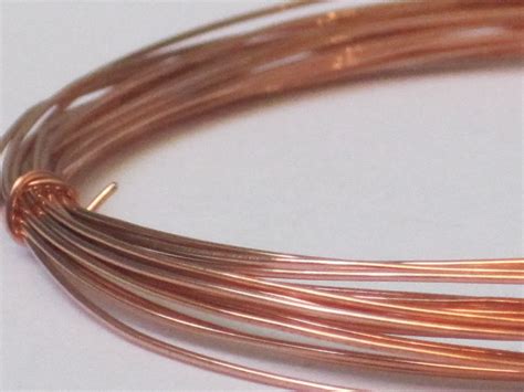 Raw Copper Wire 24 Gauge Qty 10 Ft 65 113 Etsy