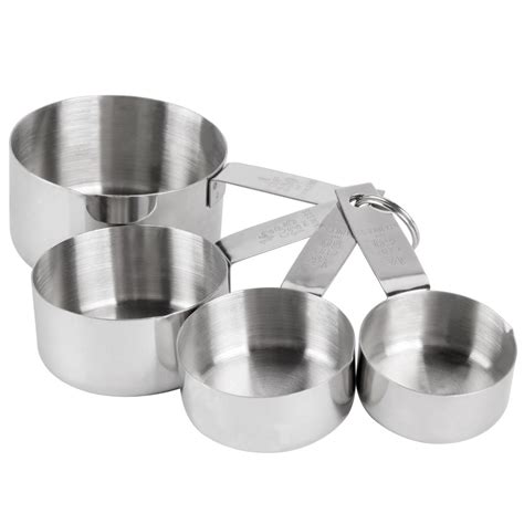 4 Piece Stainless Steel Measuring Cup Set