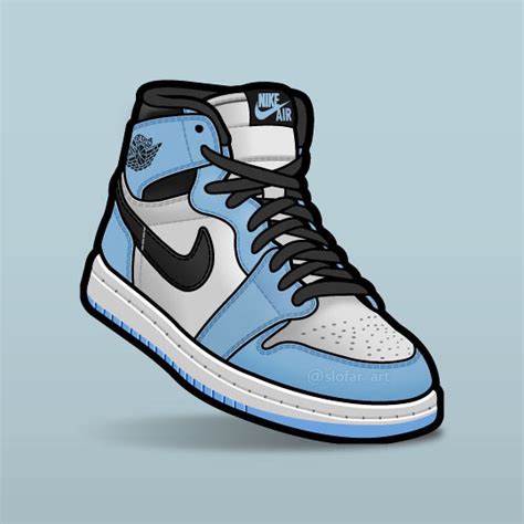 Slofar On Instagram Air Jordan 1 University Blue Sneakerart