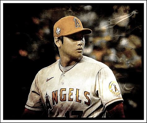Shohei Ohtani Ready To Pitch Digital Art By Rob Wallace Images Fine